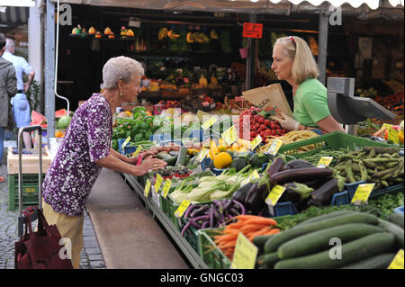 Il Viktualienmarkt in Pasing, 2014 Foto Stock