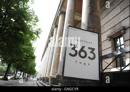 La Haus der Kunst (Casa dell'arte) di Monaco di Baviera, 2014 Foto Stock