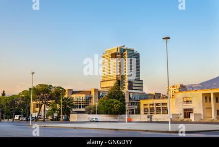 Vista del Palazzo dei Congressi di Tirana - Albania Foto Stock