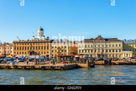 Ormeggio di traghetti di Helsinki - Finlandia Foto Stock