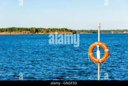 Anello di vita sull isola di Susisaari di Helsinki - Finlandia Foto Stock