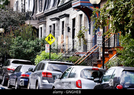 Casa in Le Plateau Mont Royal, Montreal, Canada Foto Stock