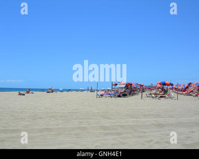 Spiaggia di Maspalomas, Gran Canaria. Foto Stock