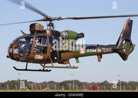 Esercito francese elicottero Gazelle battenti Foto Stock