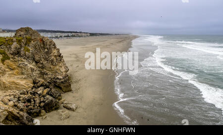 La California del nord litorale vicino a San Francisco Foto Stock