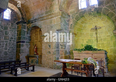 La chiesa bizantina di San Giovanni di Sinis, penisola del Sinis, Sardegna, Italia, Europa Foto Stock