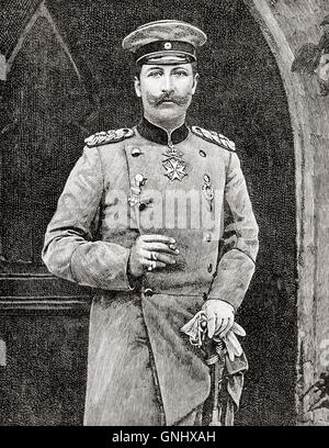 Wilhelm II o di Guglielmo II, 1859 - 1941. Imperatore tedesco (Kaiser) e King of Prussia. Foto Stock