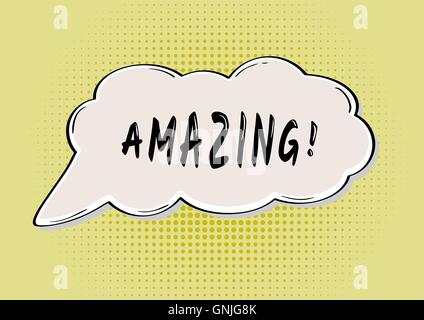 Incredibile bolla di fumetti Illustrazione Vettoriale