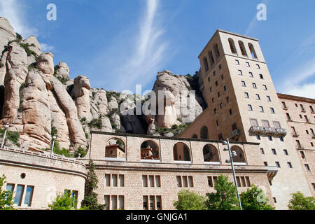 L abbazia di Montserrat in Catalogna, Spagna Foto Stock