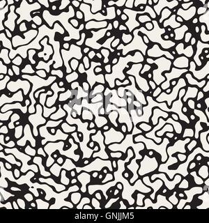 Vector Seamless linee ondulate rumore Memphis Texture di stile Illustrazione Vettoriale