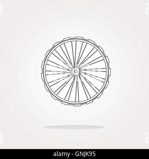 Icona ruota Vector. Icona Ruota oggetto. Icona Ruota immagine. Icona Ruota immagine. Icona Ruota grafica. Icona Ruota Art. Icona Ruota JPG. Illustrazione Vettoriale