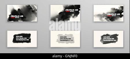 Creative business card templates. Illustrazione Vettoriale