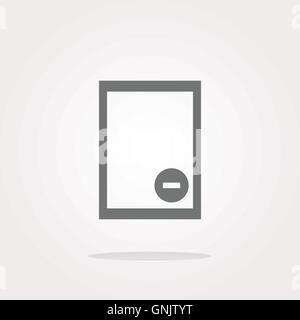 File di testo icona segno. Eliminare il file documento il simbolo . Illustrazione Vettoriale Illustrazione Vettoriale