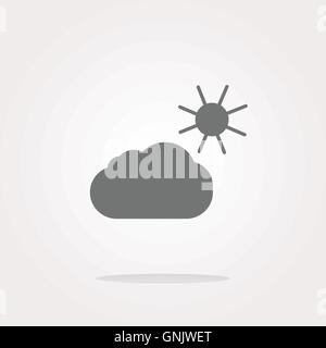 App meteo web icon isolati su sfondo bianco . Illustrazione Vettoriale Illustrazione Vettoriale