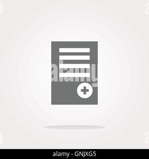 File di testo icona segno. Aggiungi file documento simbolo. Moderno sito web UI . Illustrazione Vettoriale Illustrazione Vettoriale