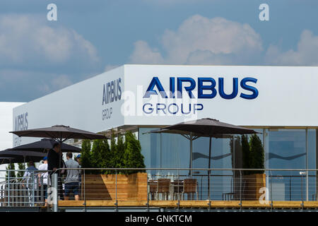 Berlino, Germania - Giugno 03, 2016: Ufficio Airbus Gruppo. Mostra ILA Berlin Air Show 2016 Foto Stock