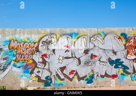 Urban graffiti Sebastopoli Crimea Foto Stock