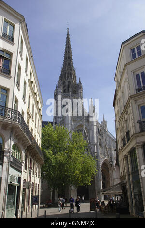 Rouen, Saint-Maclou chiesa, Francia Foto Stock