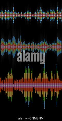 Musica onde sonore Illustrazione Vettoriale