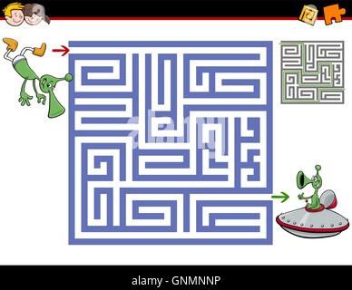 Maze attività per bambini Illustrazione Vettoriale