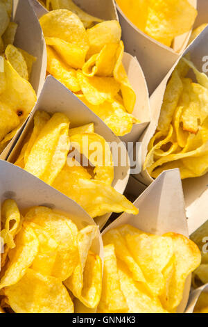 Artigianale di patate fritte Foto Stock