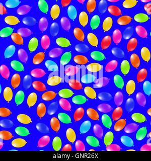 Aria colorati palloncini modello senza giunture Illustrazione Vettoriale