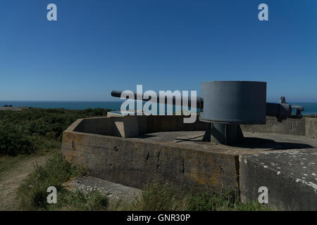 Batteria Lothringen,Noirmont punto,Jersey,Isole del Canale Foto Stock