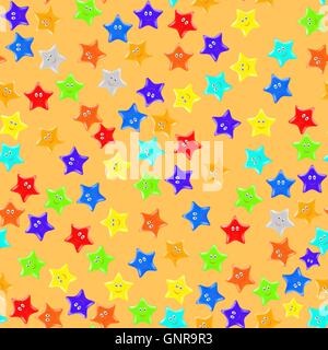Seamless Pattern stellato. Illustrazione Vettoriale
