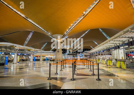 Kuala Lumpur, Malesia - circa agosto 2016: interno dell'Aeroporto Internazionale di Kuala Lumpur, Malesia Foto Stock