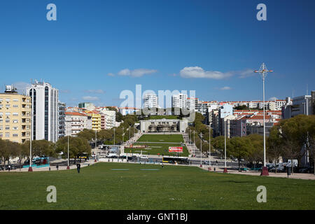 Lisbona, Portogallo, Alameda Afonso Henriques in Avenidas Novas Area Foto Stock