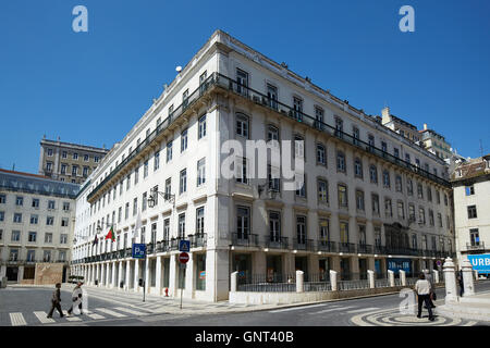 Lisbona, Portogallo, amministrazione edificio della banca BPI Foto Stock