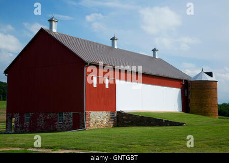 Thomas Farm Barn, Monocacy National Battlefield, Maryland Foto Stock