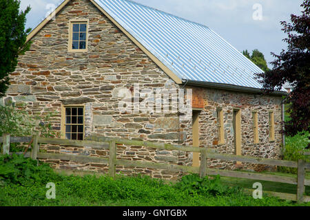 Thomas Agriturismo Casa di pietra, Monocacy National Battlefield, Maryland Foto Stock