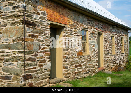 Thomas Agriturismo Casa di pietra, Monocacy National Battlefield, Maryland Foto Stock