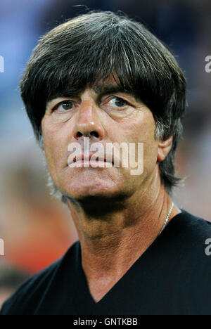 Friendlymatch al Borussia Park Moenchengladbach, Germania vs Finlandia; Nationalcoach tedesco Joachim Jogi Loew . Foto Stock