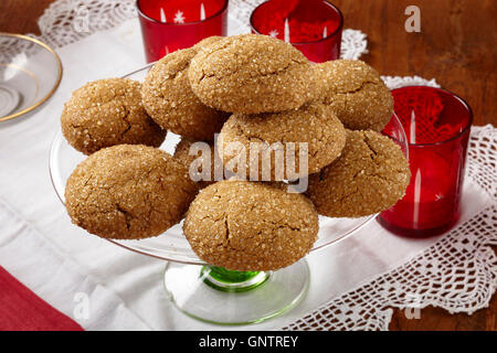 La melassa blackstrap cookie Foto Stock