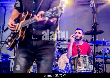 Milano, Italia. 01 Sep, 2016. Domenica mattina si esibisce dal vivo presso il Circolo Magnolia di Milano, Italia, il 01 settembre 2016 Credit: Mairo Cinquetti/Alamy Live News Foto Stock