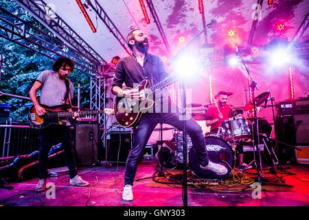 Milano, Italia. 01 Sep, 2016. Domenica mattina si esibisce dal vivo presso il Circolo Magnolia di Milano, Italia, il 01 settembre 2016 Credit: Mairo Cinquetti/Alamy Live News Foto Stock