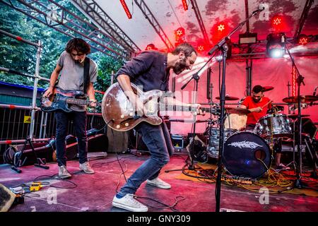 Milano, Italia. 01 Sep, 2016. Domenica mattina si esibisce dal vivo presso il Circolo Magnolia di Milano, Italia, il 01 settembre 2016 Credit: Mairo Cinquetti/Alamy Live News Foto Stock