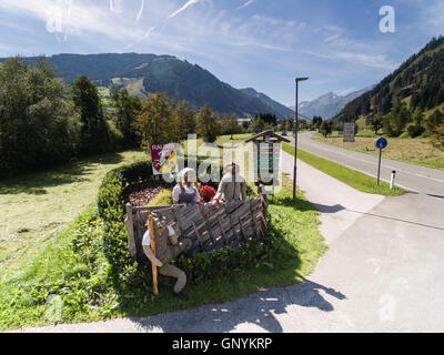 Rauris in Austria, villaggio di montagna nelle Alpi, Salisburgo Foto Stock