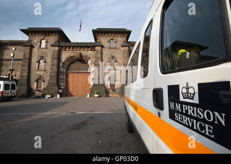 HM Prigione di Wandsworth, categoria B gli uomini del carcere a Wandsworth nel London Borough of Wandsworth, South West London, England, Regno Unito Foto Stock