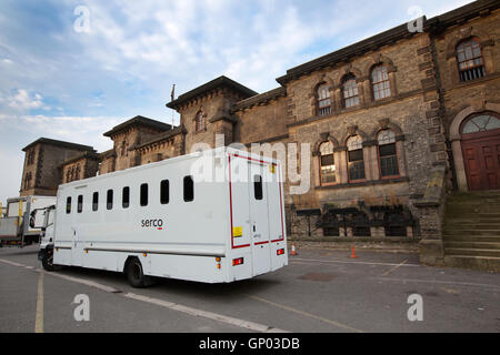 HM Prigione di Wandsworth, categoria B gli uomini del carcere a Wandsworth nel London Borough of Wandsworth, South West London, England, Regno Unito Foto Stock