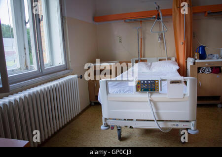 Letto di ospedale, l'Ospedale Thomayer Foto Stock