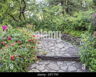 Il Central Park di New York City Shakespeare Garden Foto Stock