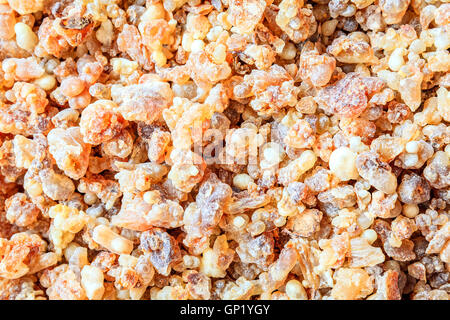 Close-up immagine di incenso resina ad un mercato in Salalah, Oman Foto Stock