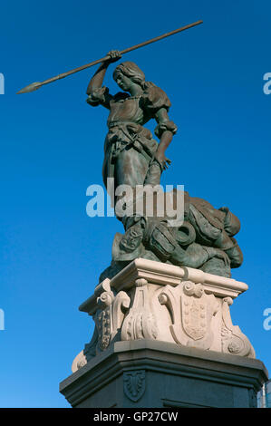 Monumento a Maria Pita, La Coruña, regione della Galizia, Spagna, Europa Foto Stock