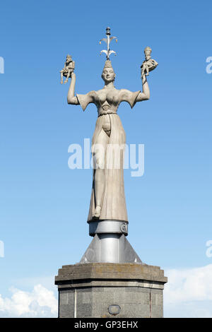 Imperia, porto ingresso, di Costanza e il Lago di Costanza, Baden-Wuerttemberg, Germania Foto Stock