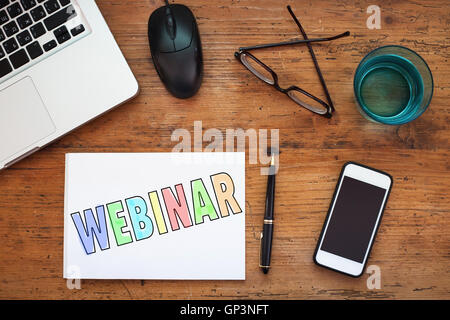 Webinar Foto Stock