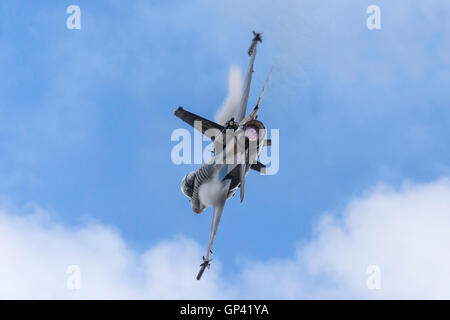 Turkish Air Force (Türk Hava Kuvvetleri) General Dynamics F-16CG jet noto come 'Solo Turk'. Foto Stock