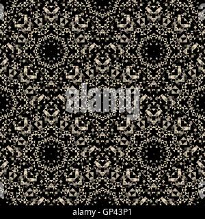 Modello senza giunture. Abstract lacy ornamento. Vettore arte geometrica Illustrazione Vettoriale